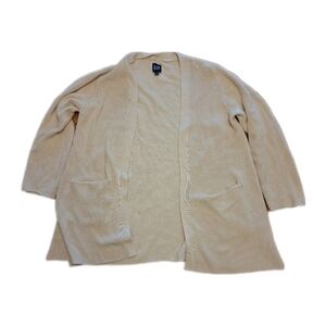 Gap Long Open Cardigan with Pockets, Size XL